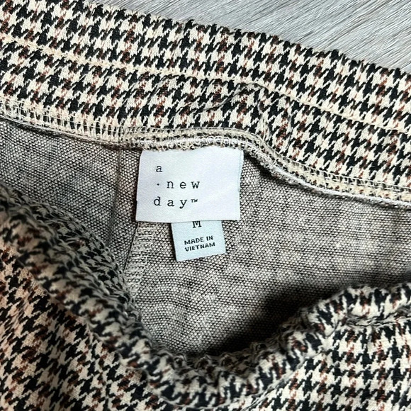 A new day pullon stretch pants brown black houndstooth - Picture 3 of 7